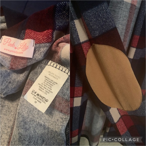 Sold! 🎈Plaid Cardigan Size M - Picture 4 of 4